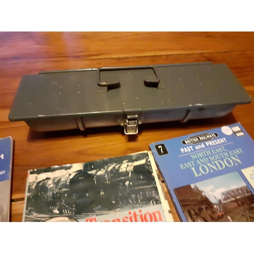 42 - Bus and Railway Memorabilia with Metal Cases for Paperwork / Cash.