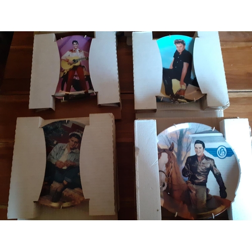 47 - Collection of 6 Elvis Collectable Plates. All with Certificates of Authenticity and boxes.