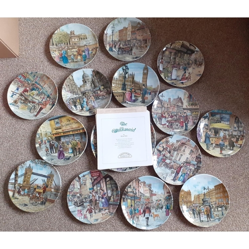 49 - 15 Collectable Ceramic Davenport Pottery Plates. Cries of London