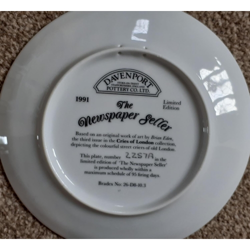 49 - 15 Collectable Ceramic Davenport Pottery Plates. Cries of London