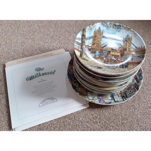49 - 15 Collectable Ceramic Davenport Pottery Plates. Cries of London