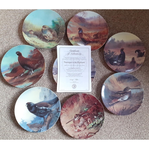 50 - 8 Magnificent GameBirds Plates from The Bradford Exchange