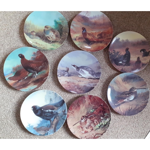 50 - 8 Magnificent GameBirds Plates from The Bradford Exchange