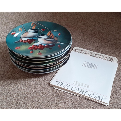 52 - 10 Birds of Your Garden Limited Edition Plates. Knowles Fine China.