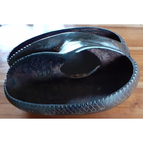 55 - Coco De Mer Shell Basket - Early 1900's30cm Long