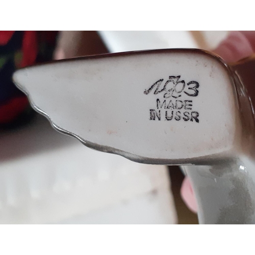 56 - Three Ceramic Animals One Beswick Two Made In The USSR