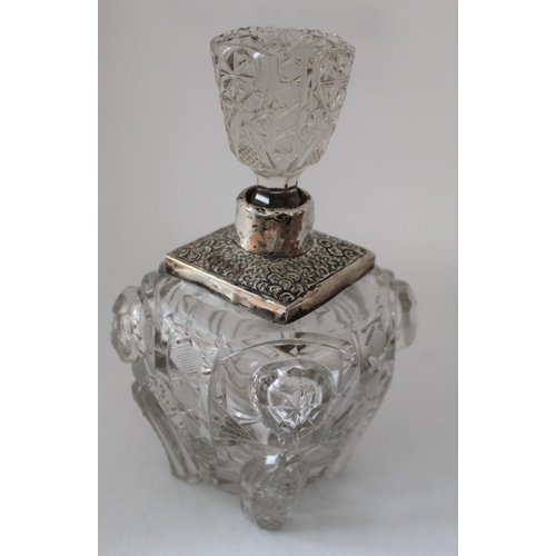 10 - Silver Hallmarked Decorative Drinking Decanter. Measures 20cm x 10cm wide. No visible Chips or Crack... 