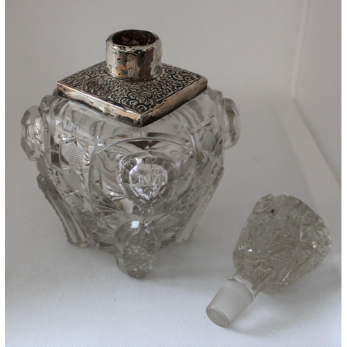 10 - Silver Hallmarked Decorative Drinking Decanter. Measures 20cm x 10cm wide. No visible Chips or Crack... 