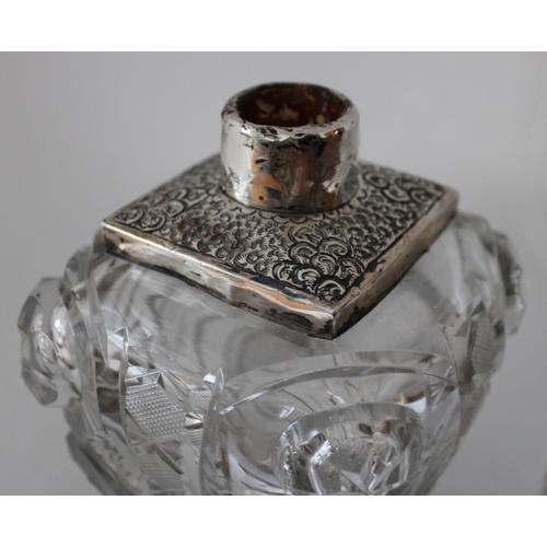 10 - Silver Hallmarked Decorative Drinking Decanter. Measures 20cm x 10cm wide. No visible Chips or Crack... 