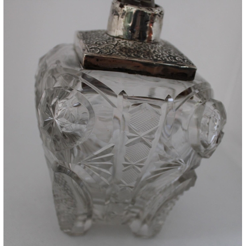 10 - Silver Hallmarked Decorative Drinking Decanter. Measures 20cm x 10cm wide. No visible Chips or Crack... 