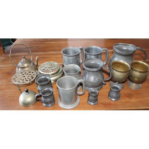 49 - Collection of Pewter and Brassware Items