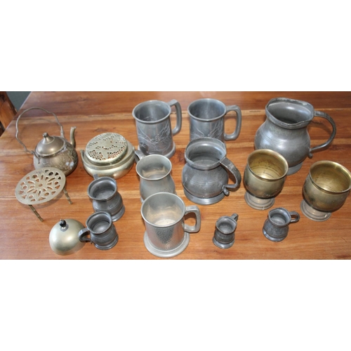 49 - Collection of Pewter and Brassware Items