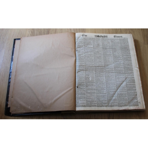 53 - The Times NewsPaper Hardback Paper Archive Record for Jan to March 1844. Newspapers are original and... 