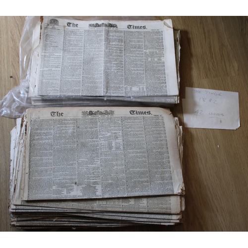 57 - The Times Newspaper Collection between 1842 and 1860 - Over 40 Editions