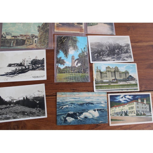 28 - Collection of Black & White and Colour Picture Postcards. Mainly USA however other cards featuring B... 