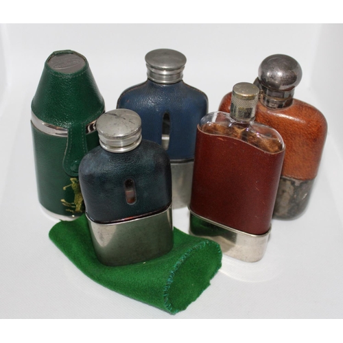 41 - 5 x Hip Flasks