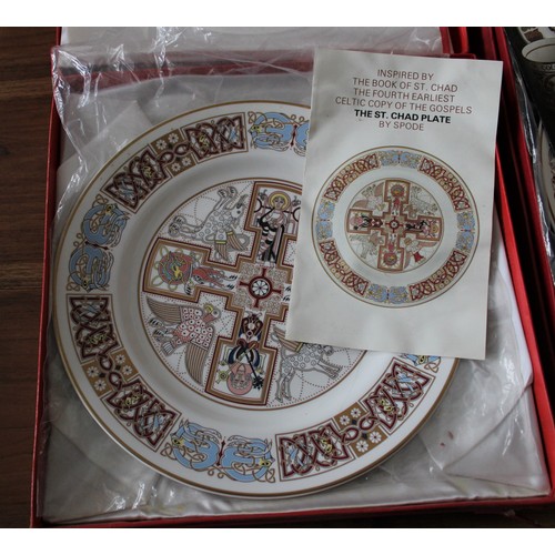 43 - Four Collectable Spode Plates in Boxes

The Kells Plate
The St Chad Plate ( Water Damage to box)
The... 