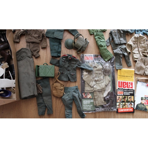 12014 - Numerous Vintage Action Man Outfits and Accessories. One still in original package. Excellent Condit... 