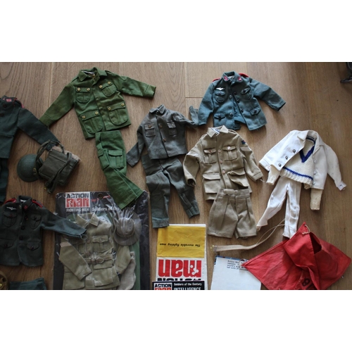 12014 - Numerous Vintage Action Man Outfits and Accessories. One still in original package. Excellent Condit... 