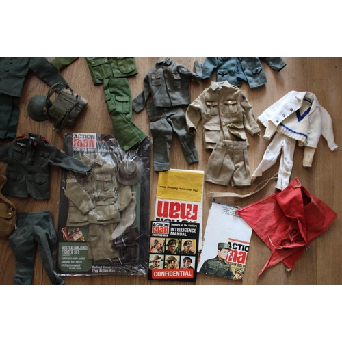 12014 - Numerous Vintage Action Man Outfits and Accessories. One still in original package. Excellent Condit... 