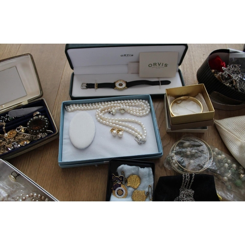 12017 - Large Collection of Ladies Jewellery including Watches and Pearls