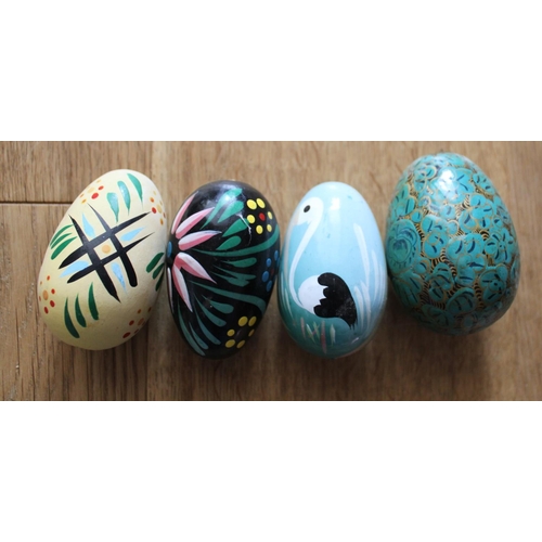 12021 - Four Decorative Painted Eggs