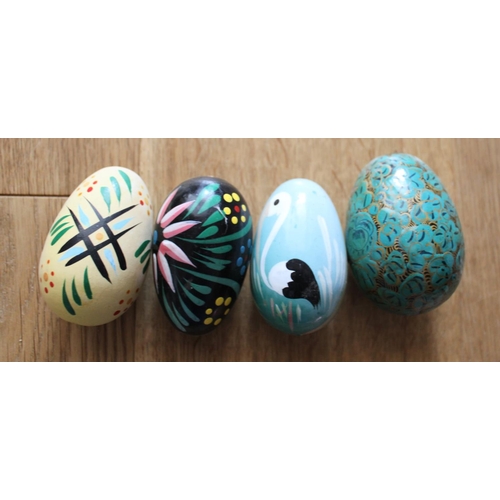 12021 - Four Decorative Painted Eggs