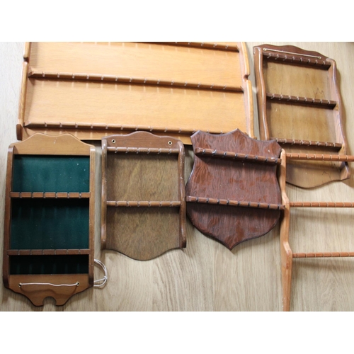 18 - Six Wooden Decorative Spoon Racks / Shelves.

All various sizes and conditions