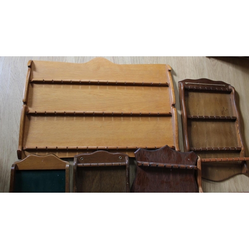 18 - Six Wooden Decorative Spoon Racks / Shelves.

All various sizes and conditions