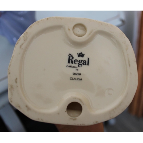 27 - Three Ceramic Figurines. One made by Lladro, One Nao and one from The Regal Collection. Tallest (Lla... 