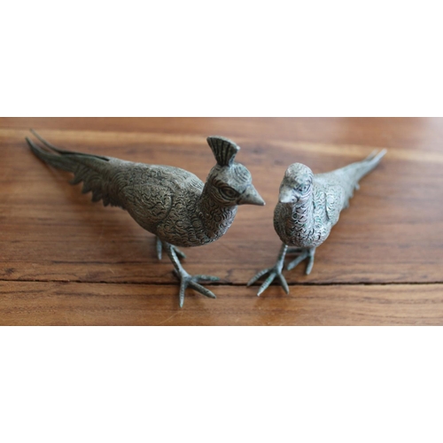 33 - Pair of Collectable Peacocks - Both 23cm long approx