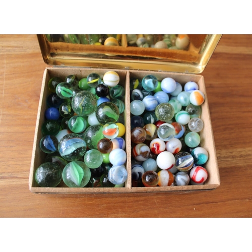 35 - Collection of Marbles in Box