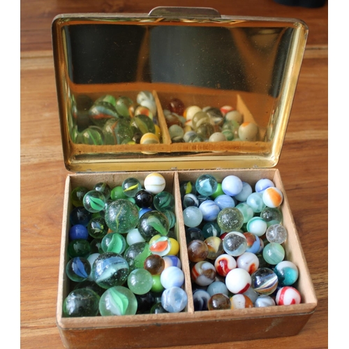 35 - Collection of Marbles in Box