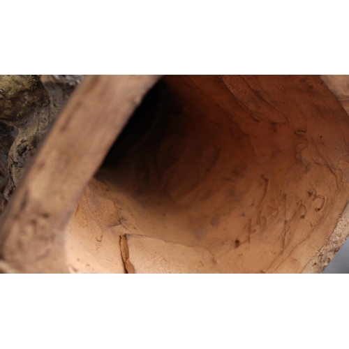 1 - Terracotta Rastafarian Sculpture. Stands 45cm  Tall x 30cm Wide. Some nice age to this however unsur... 