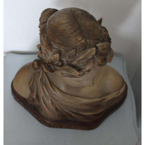 2 - Clay Bust Sculpture - Belgian Sculpture ( Markings on reverse). Measures 35cm x 35cm approx