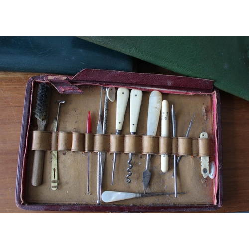 54 - Three Vintage Vanity / Tool Kits in Cases