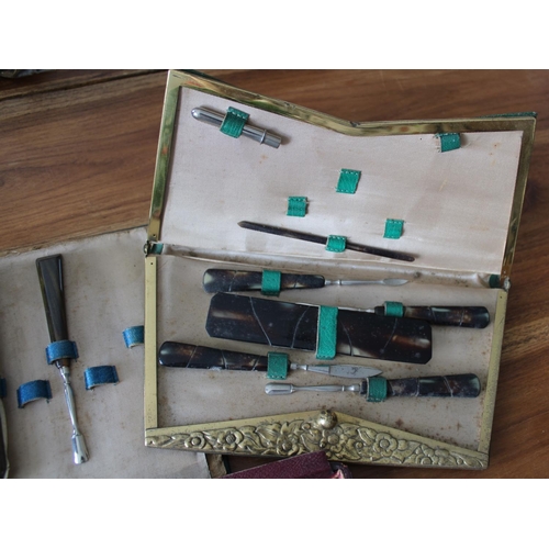 54 - Three Vintage Vanity / Tool Kits in Cases