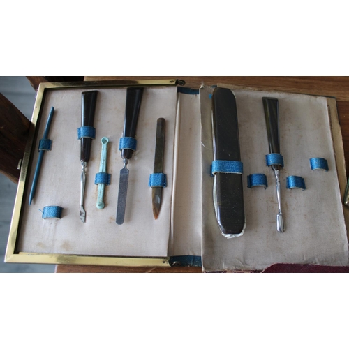 54 - Three Vintage Vanity / Tool Kits in Cases