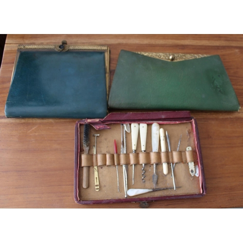 54 - Three Vintage Vanity / Tool Kits in Cases
