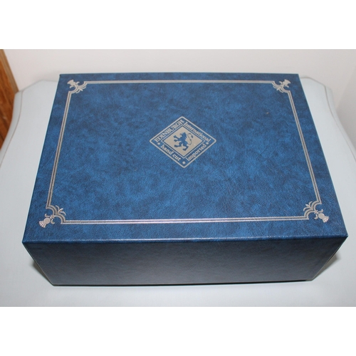 3 - Two Hand Cut Edinburgh International Italian Crystal Glasses In Box.