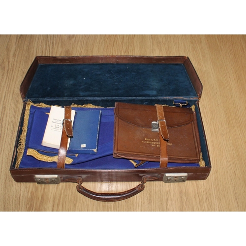 18 - Masonic Case & Medals + Neckwear