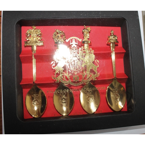 28 - Collection Of Gold Plated Collectable Spoons In Cases.