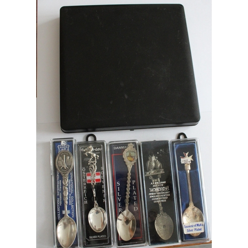 29 - Collection Of Collectable Spoons (Some Silver Plated & Pewter)