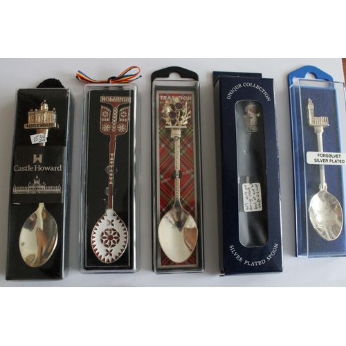 31 - Collection Of Collectable Spoons (Mostly Silver Plated)In Cases