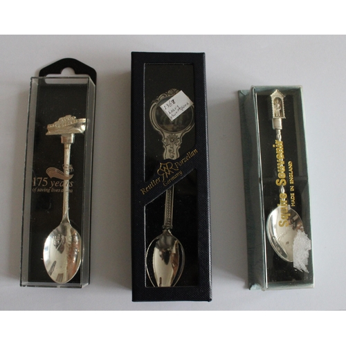 33 - Collection Of Collectable Spoons (Some Silver Plated) In Cases