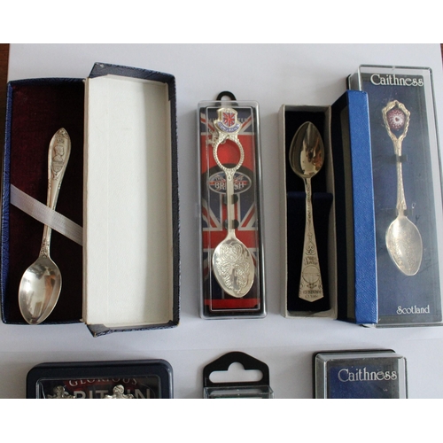 34 - Collection Of Collectable Spoons (Some Silver Plated) In Cases