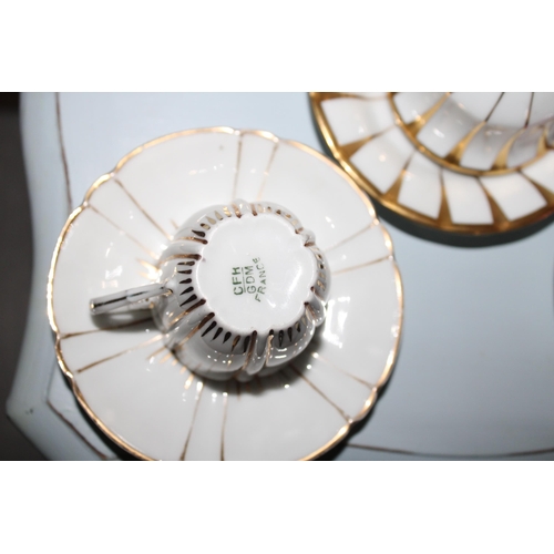 40 - Five Mini Collectable Cups And Saucers. Various Designs,Makers & Marks.