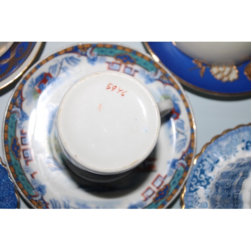 41 - Five Mini Collectable Cups And Saucers .Various Designs/Makers & Marks