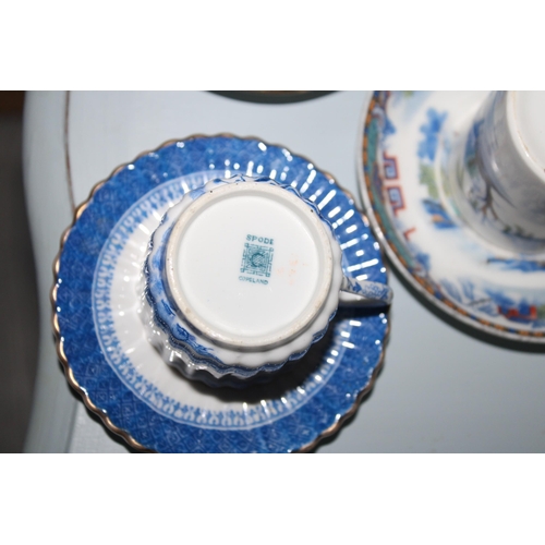 41 - Five Mini Collectable Cups And Saucers .Various Designs/Makers & Marks