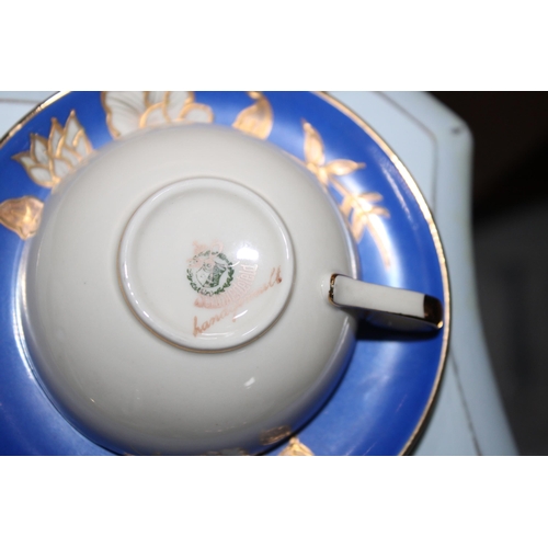 41 - Five Mini Collectable Cups And Saucers .Various Designs/Makers & Marks